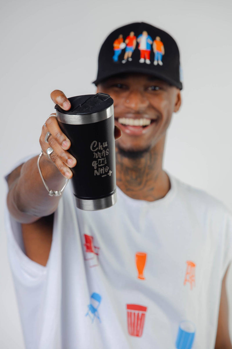 COPO TÉRMICO CHURRASQUINHO - PRETO