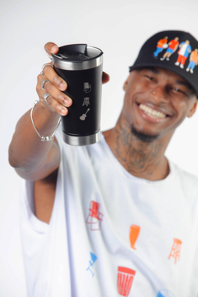 COPO TÉRMICO CHURRASQUINHO - PRETO