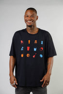 T-SHIRT CHURRASQUINHO PRETA