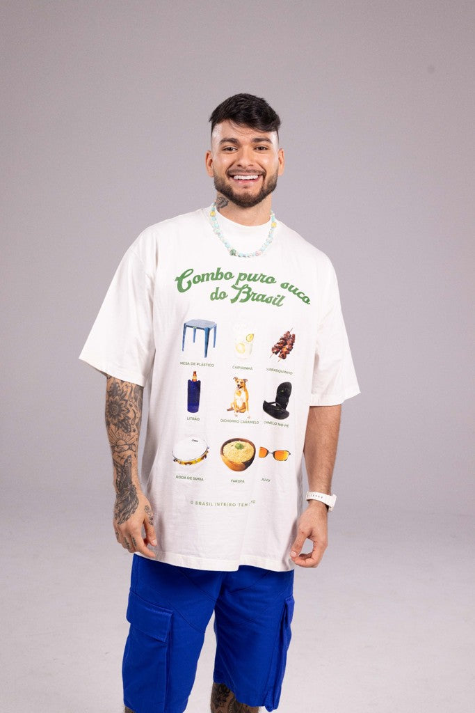T-SHIRT COMBO PURO SUCO DO BRASIL - MOLHO